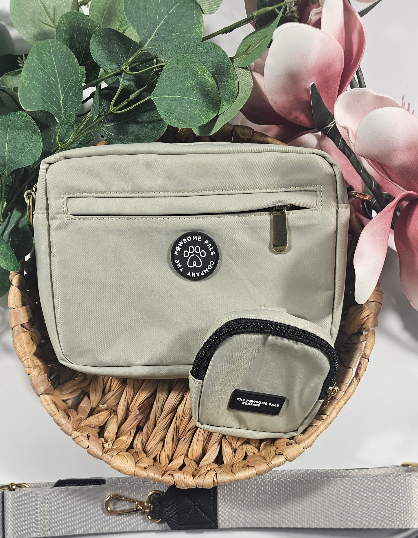 Sage Green Walking Bag & Treat Pouch