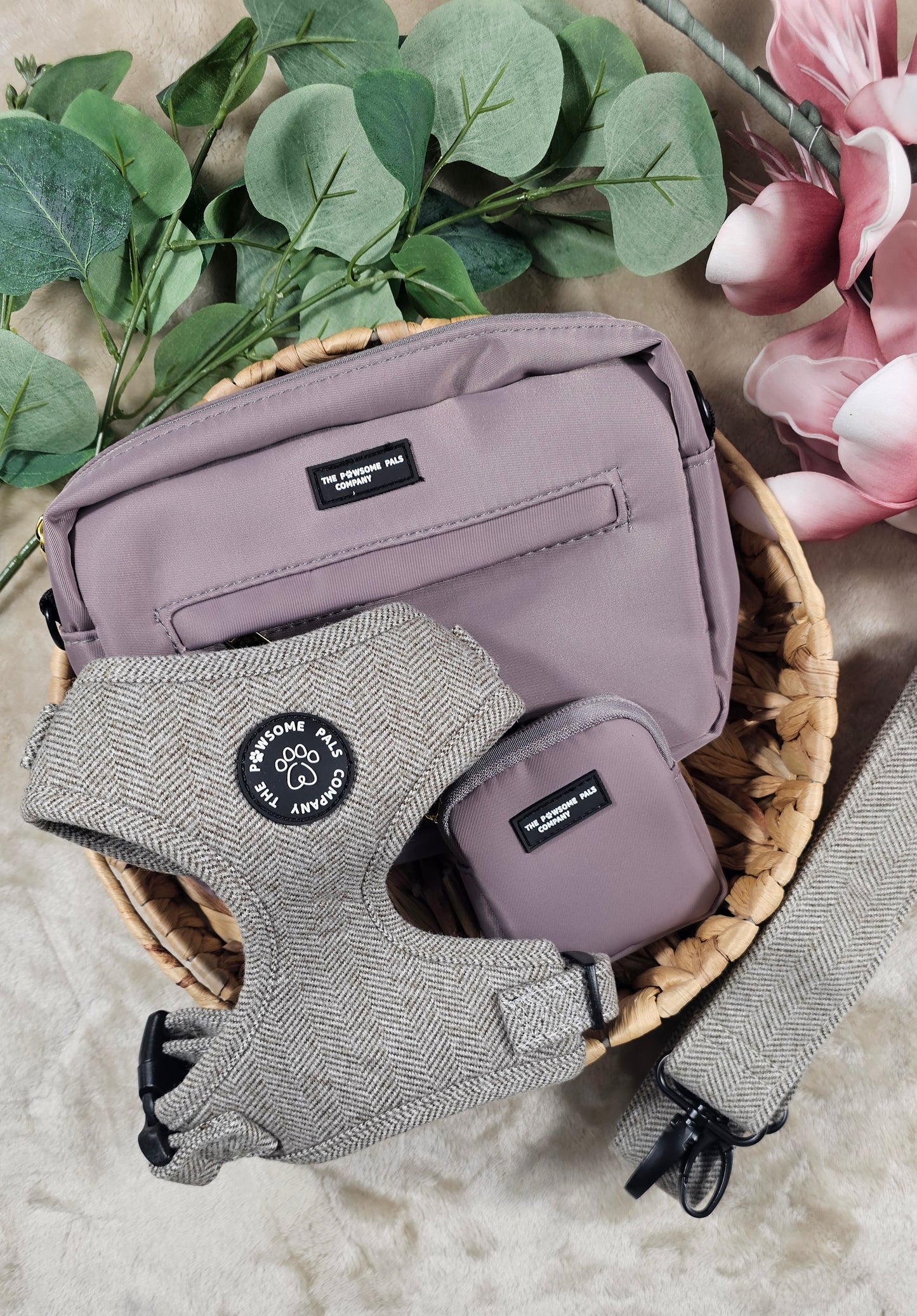 Luxe Tweed Collection | Harness | Biscuit