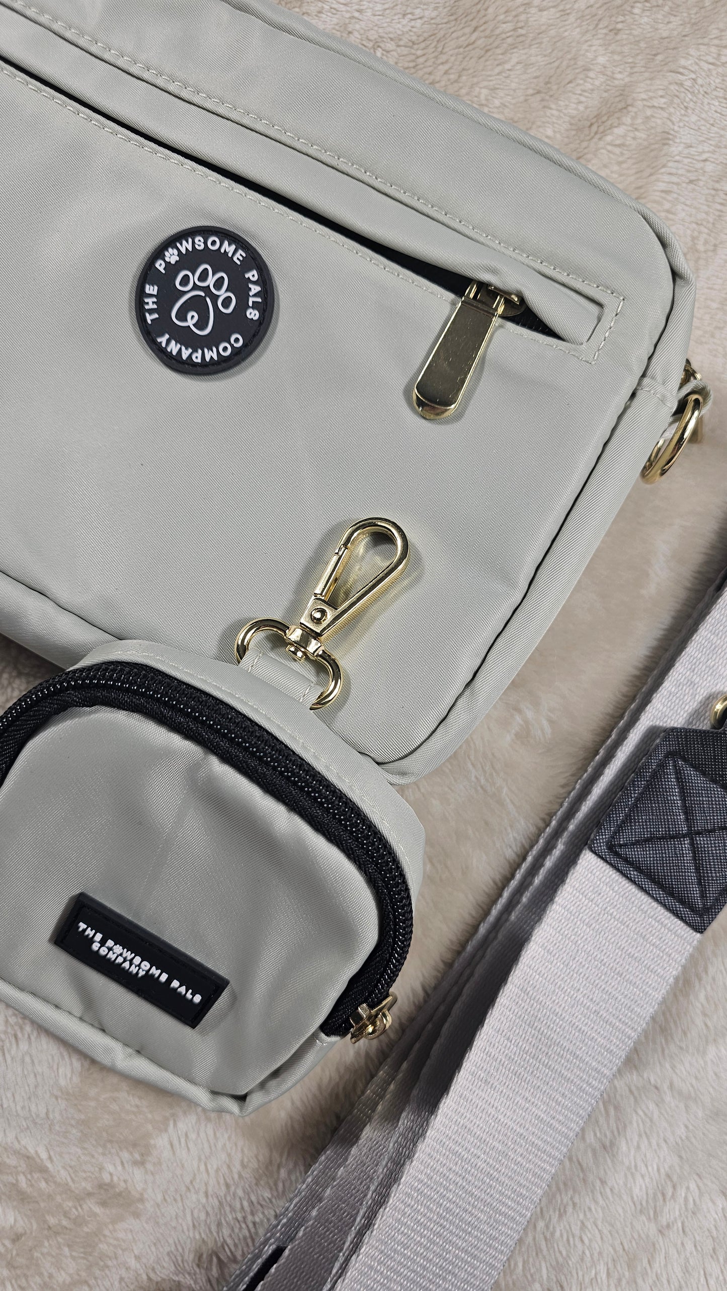Sage Green Walking Bag & Treat Pouch