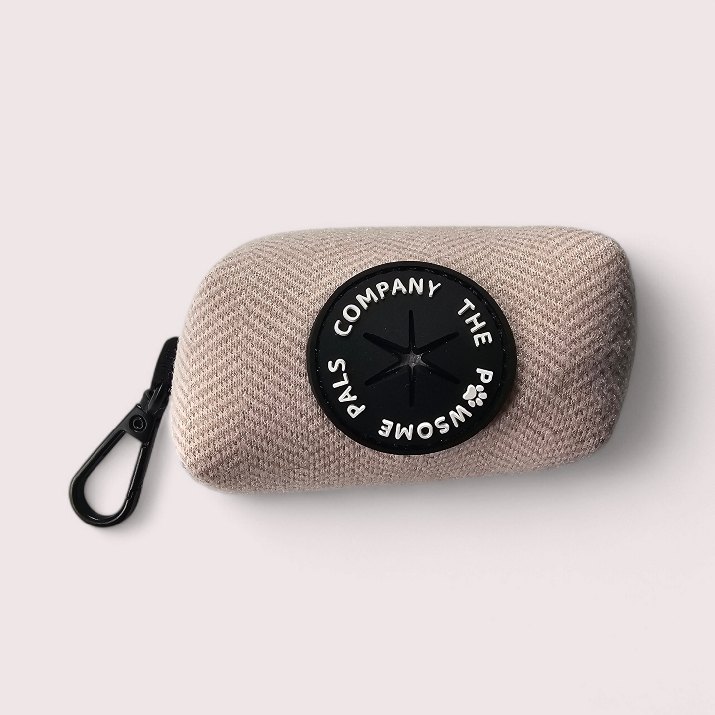 Luxe Tweed collection | Poo bag pouch | Pale Pink