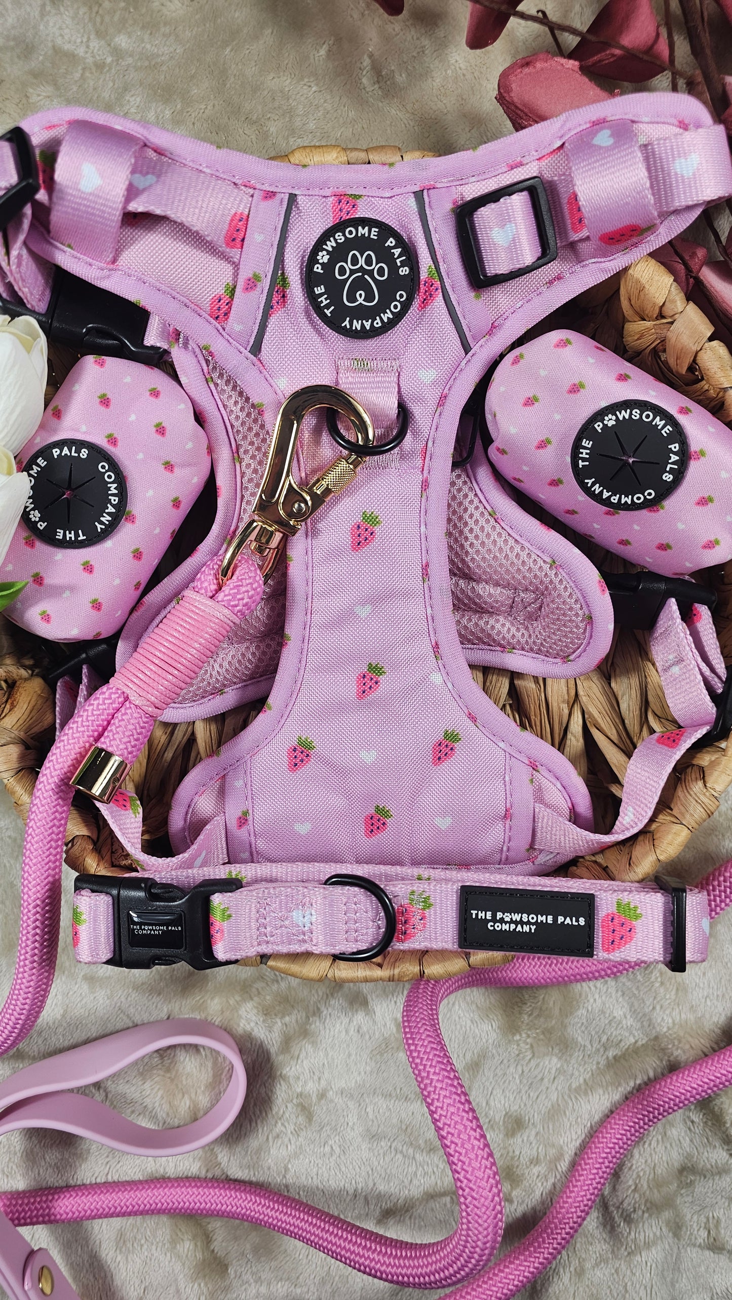 Strawberry Blush Collection | 3-Click Tough Trail Harness