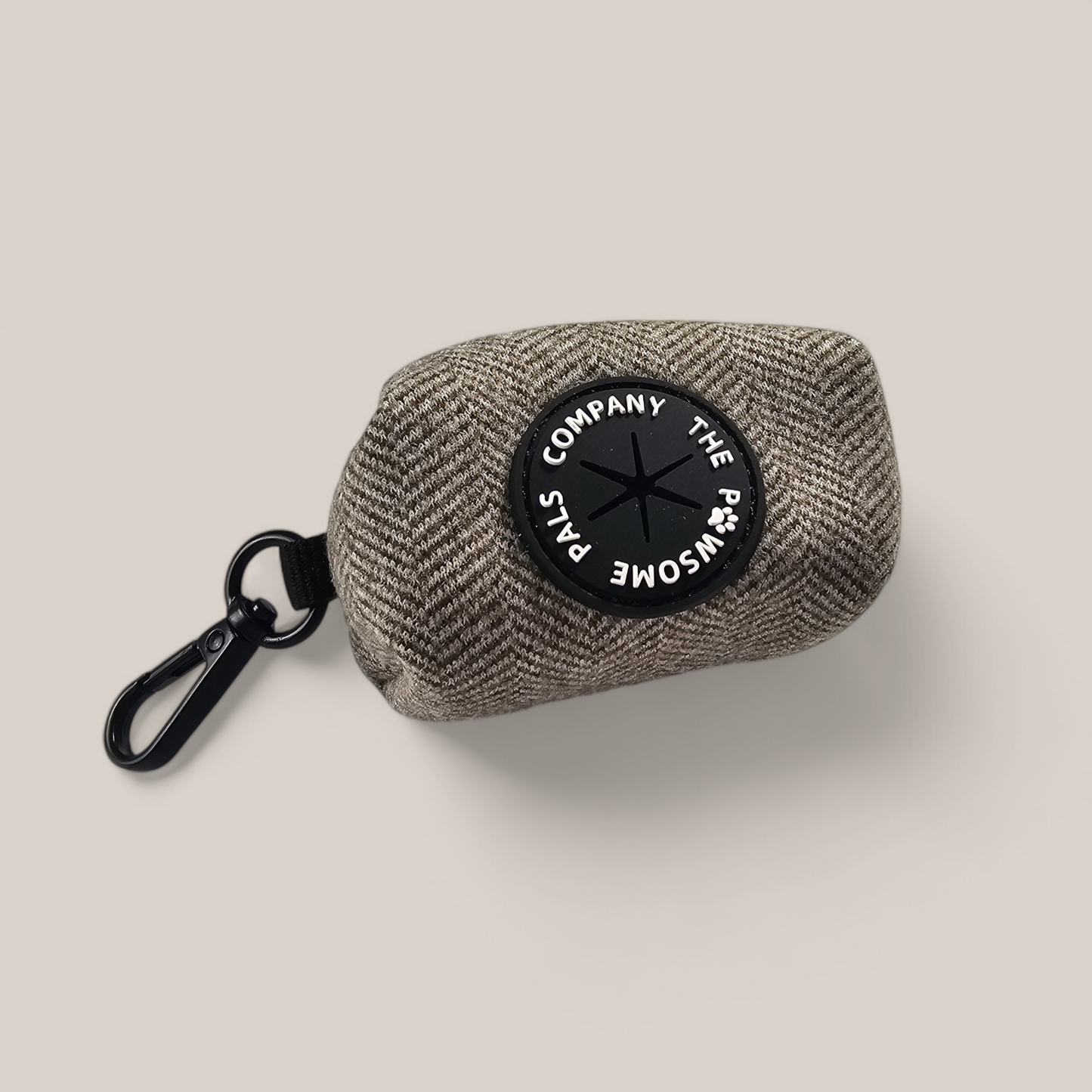 Luxe Tweed Collection | Poo bag pouch | Biscuit