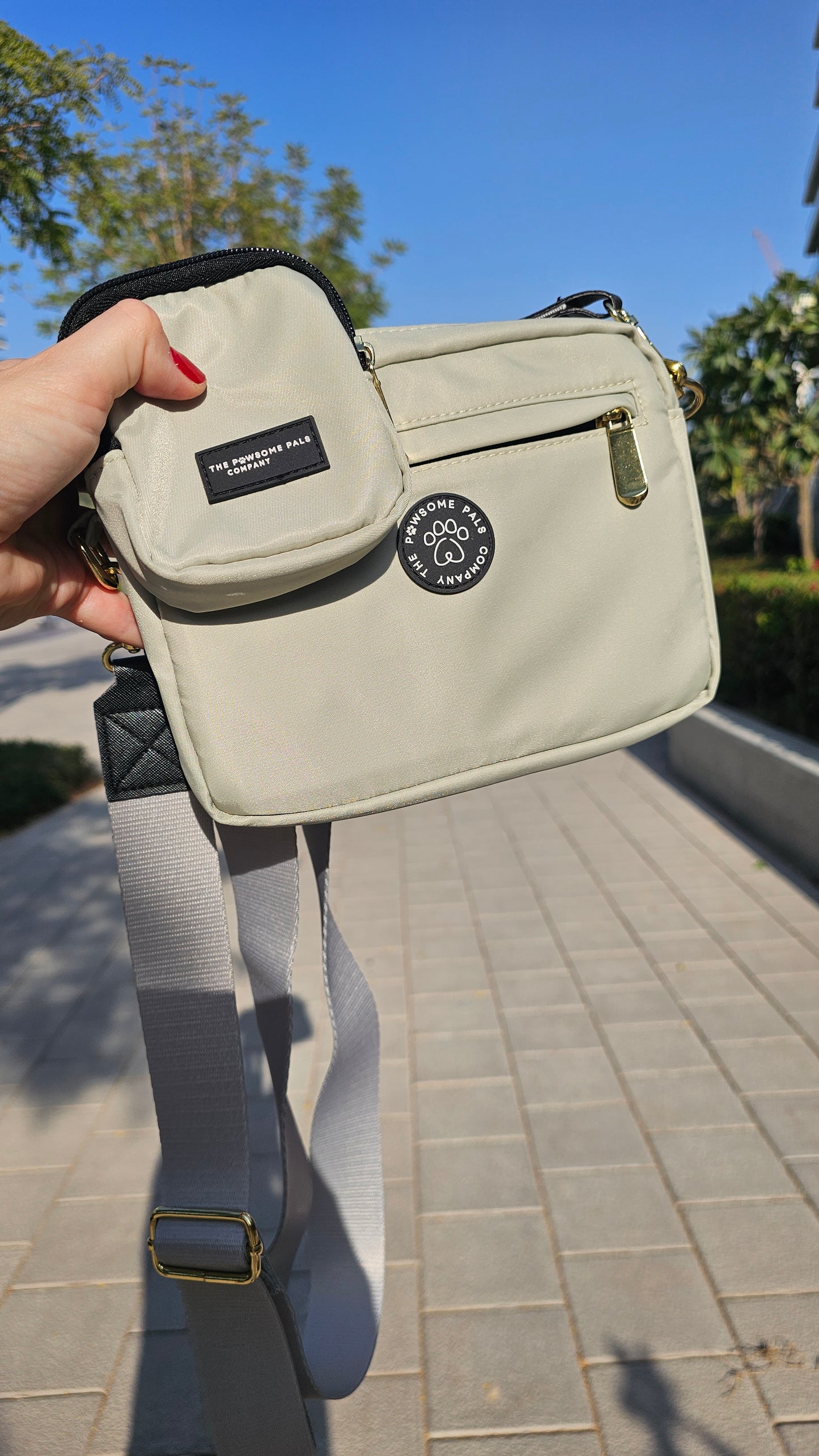 Sage Green Walking Bag & Treat Pouch
