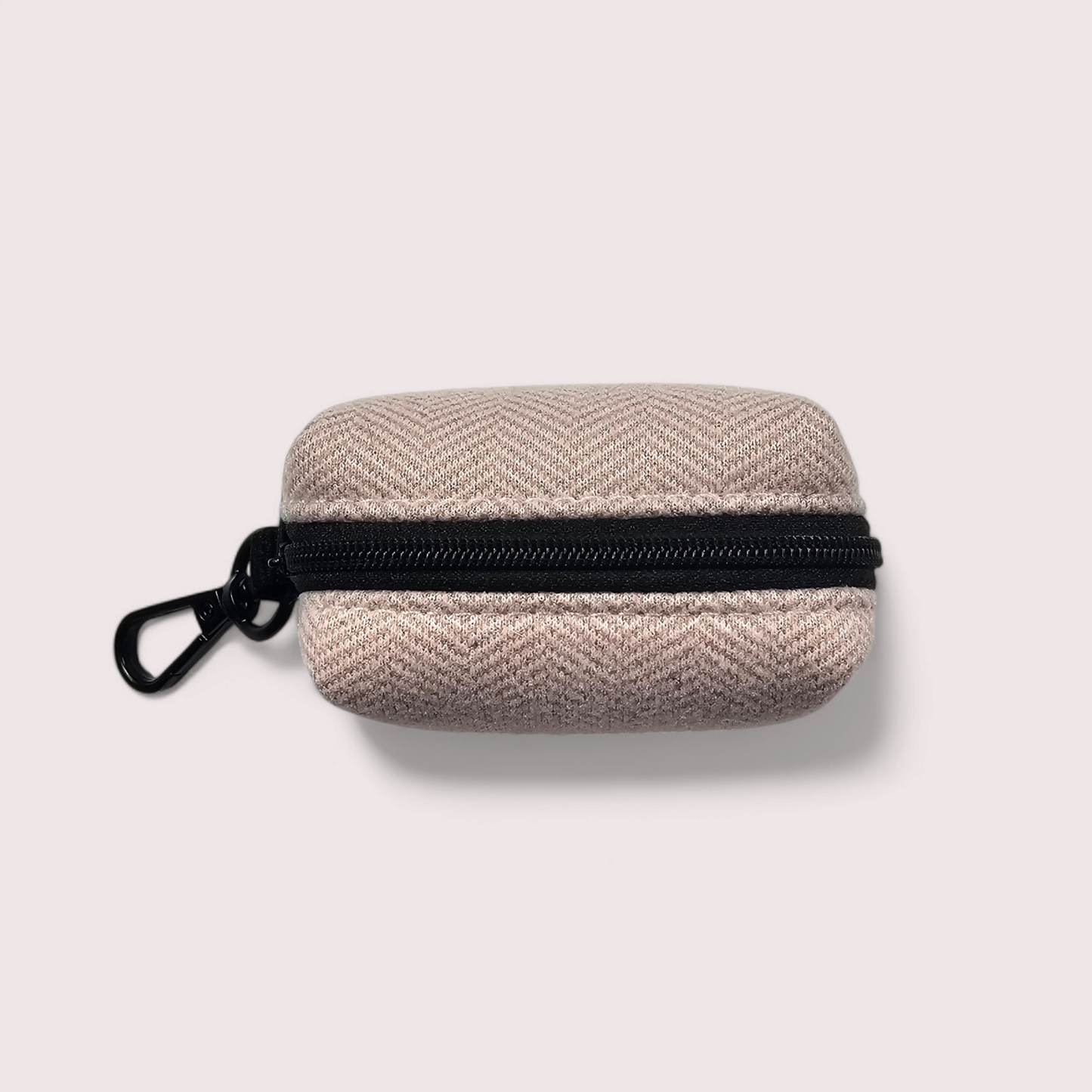 Luxe Tweed collection | Poo bag pouch | Pale Pink
