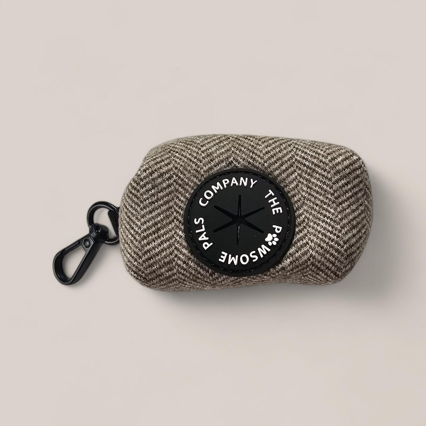 Luxe Tweed Collection | Poo bag pouch | Biscuit