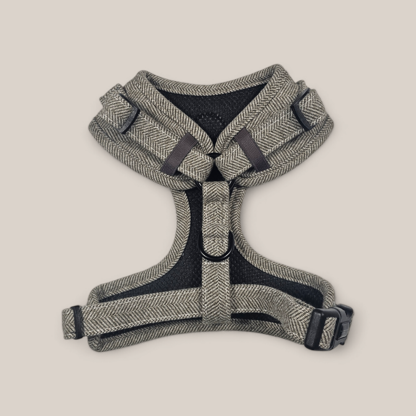 Luxe Tweed Collection | Harness | Biscuit