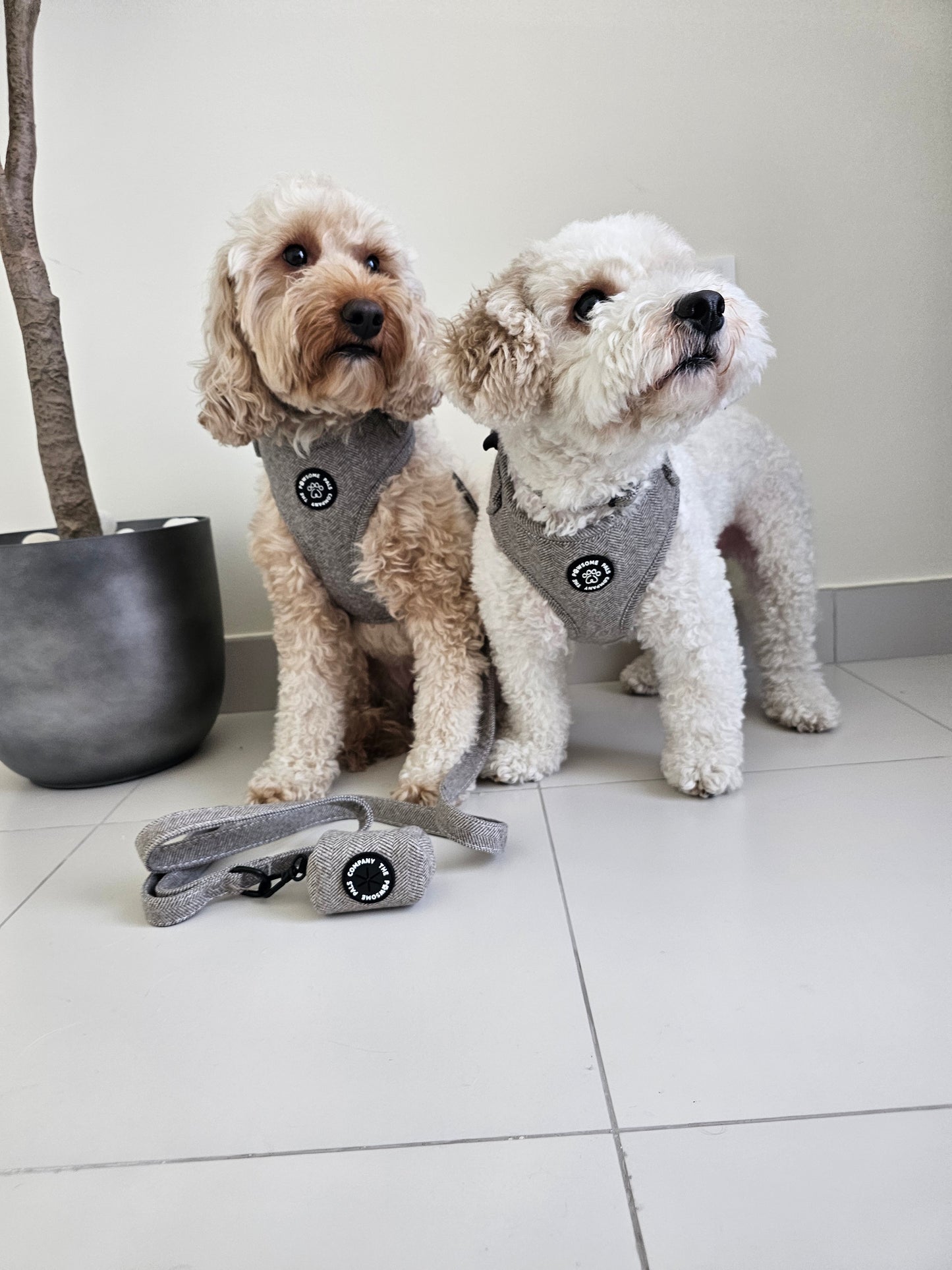 Luxe Tweed Collection | Harness | Biscuit