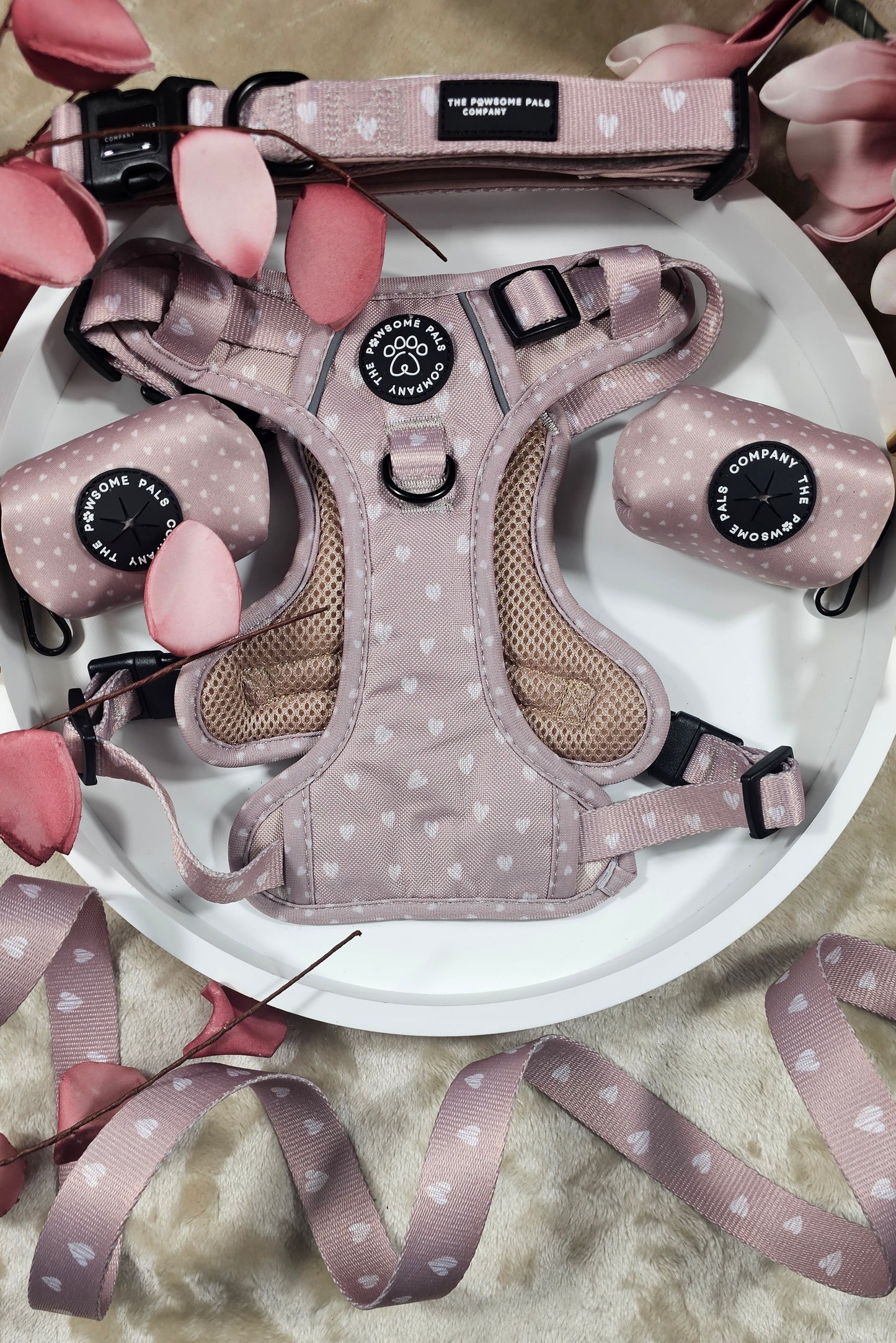 Luxurious Latte Heart Collection | 3-Click Tough Trail Harness