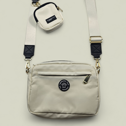 Oyster White Walking Bag & Treat Pouch