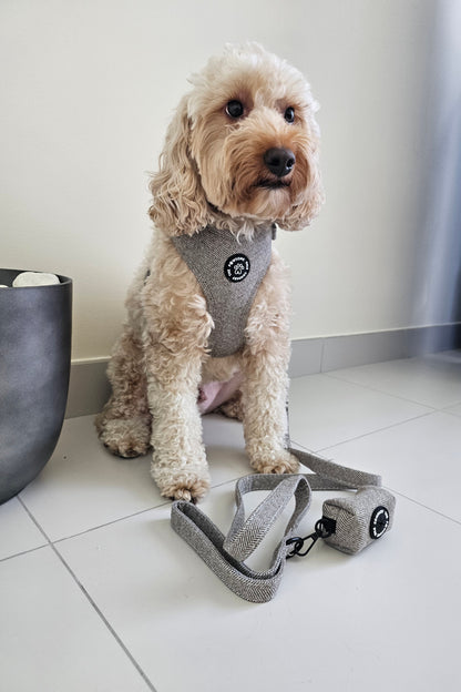 Luxe Tweed Collection | Harness | Biscuit