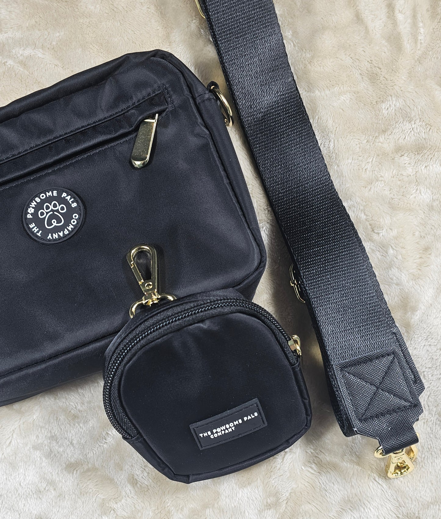 Black Walking Bag & Treat Pouch