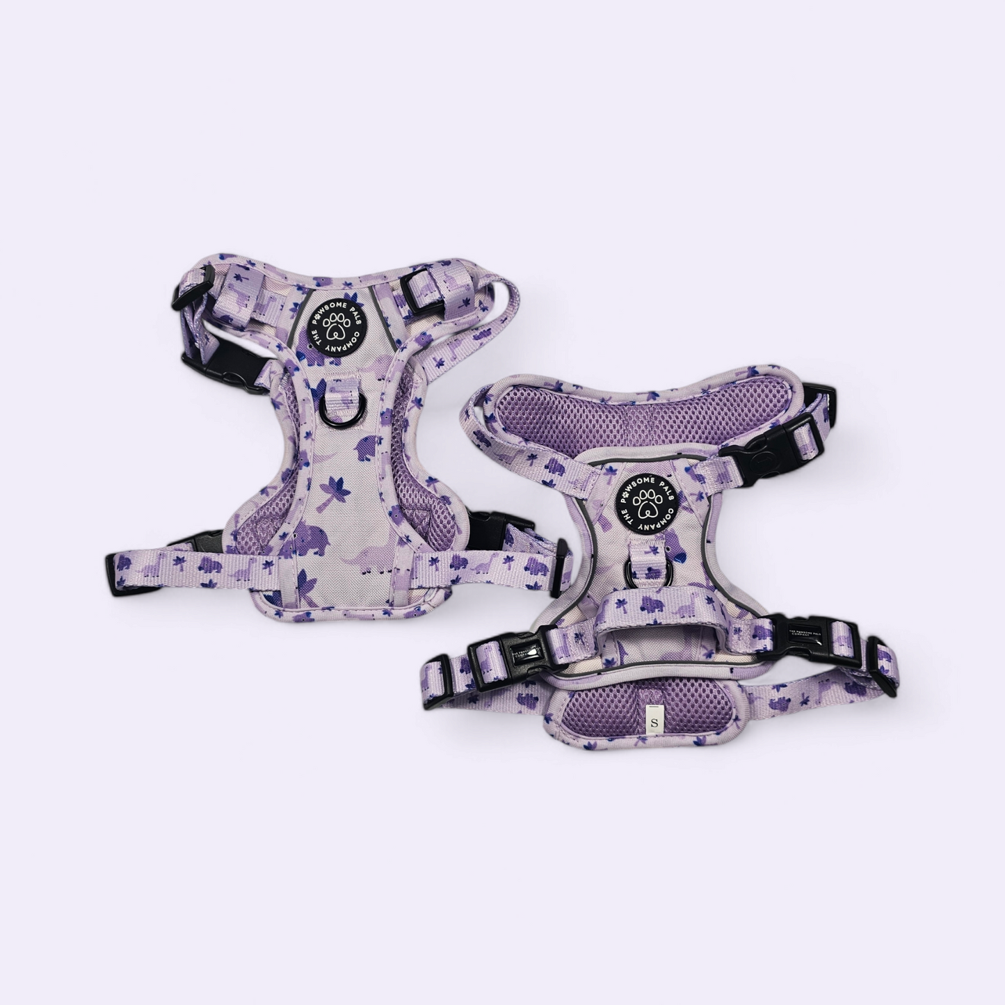 Rocco-RAWRUS Range | 3-Click Tough Trail Harness | Plush purple