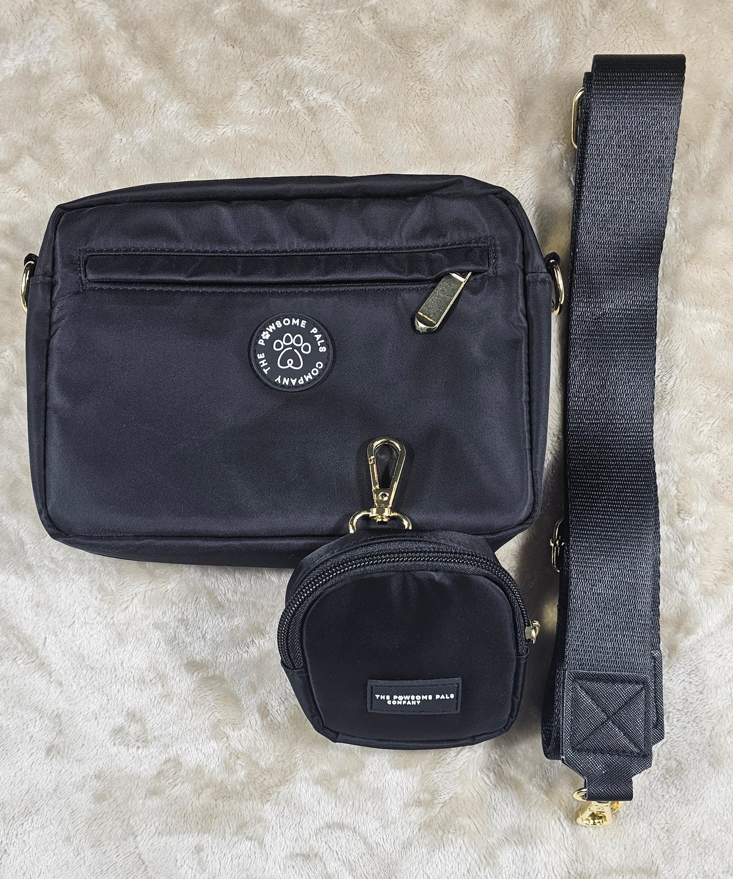 Black Walking Bag & Treat Pouch